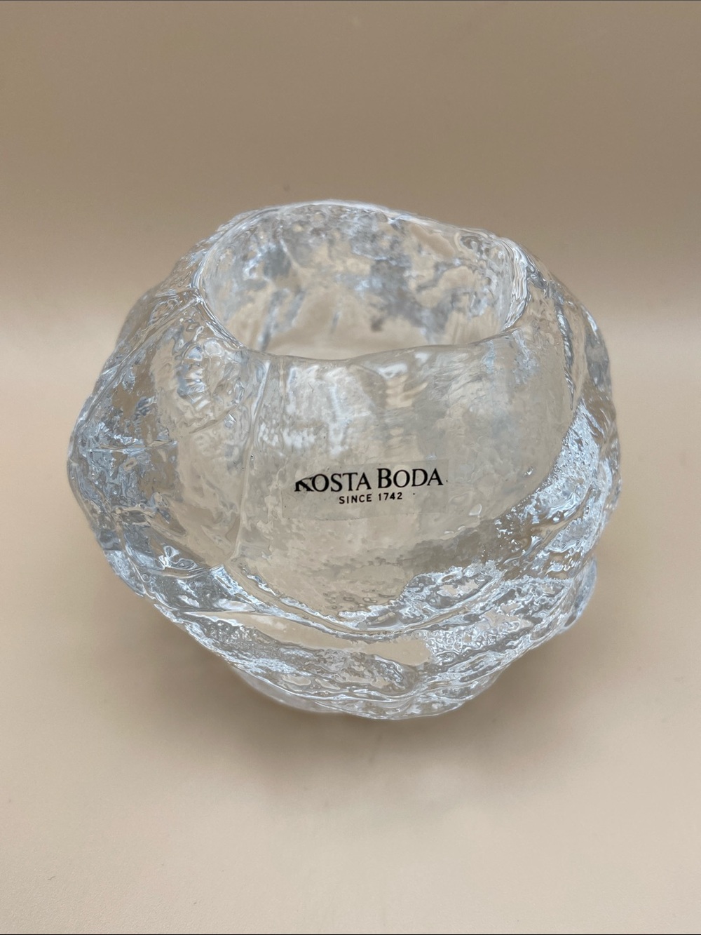 Kosta Boda Snowball Votive Candle Holder designed by Ann Wärff